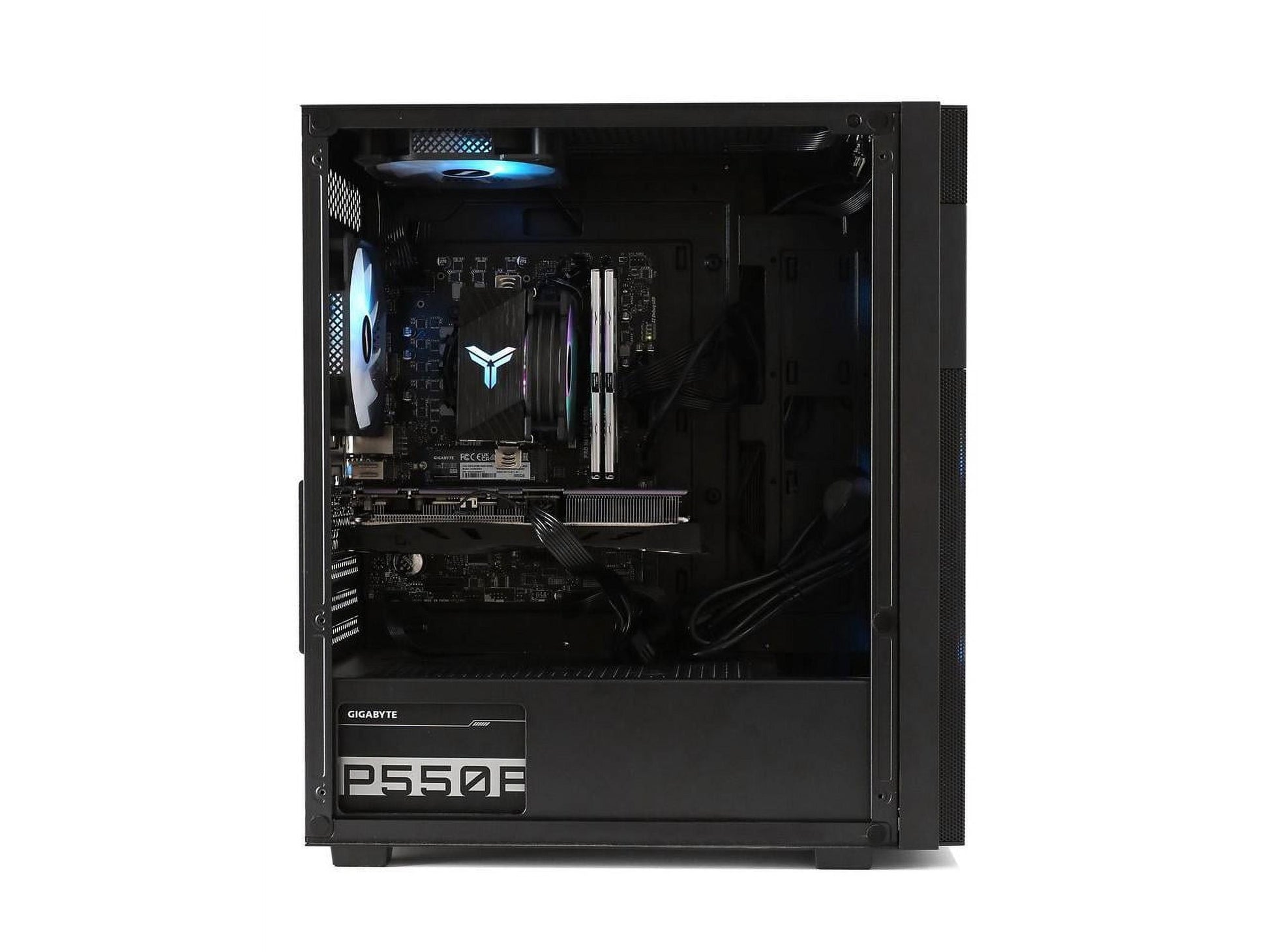 Gaming Desktop Pc,Intel I5 12400F 4.4Ghz,Rtx2060S,500Gb Ssd Nvme,16G Ddr4,Rgb,Wifi,Win 11 Ready,Gamer Desktop Computer