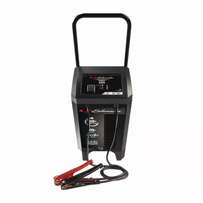 Automotive 12 Volt 150 Amp Fully Automatic Wheeled Battery Charger and Engine Starter with 20 Amp Boost