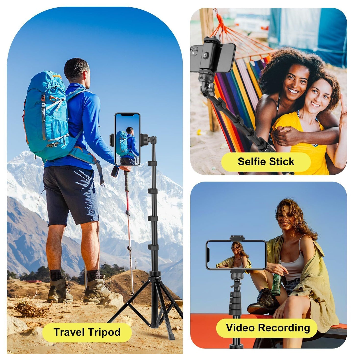 Tripie Profesional Para Telefono Celular Y Camara Tripod for Cellphones+Con