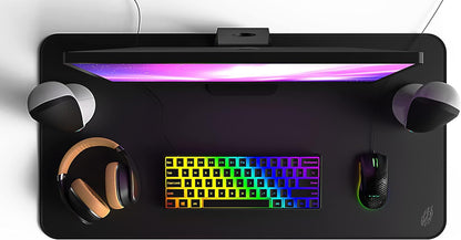 World'S Largest Gaming Mouse Pad Extended Large XXXL Black 48X24 with Stitched Edges 3XL - Laptop, Computer & PC Desk Mat - Nonslip (3XL)