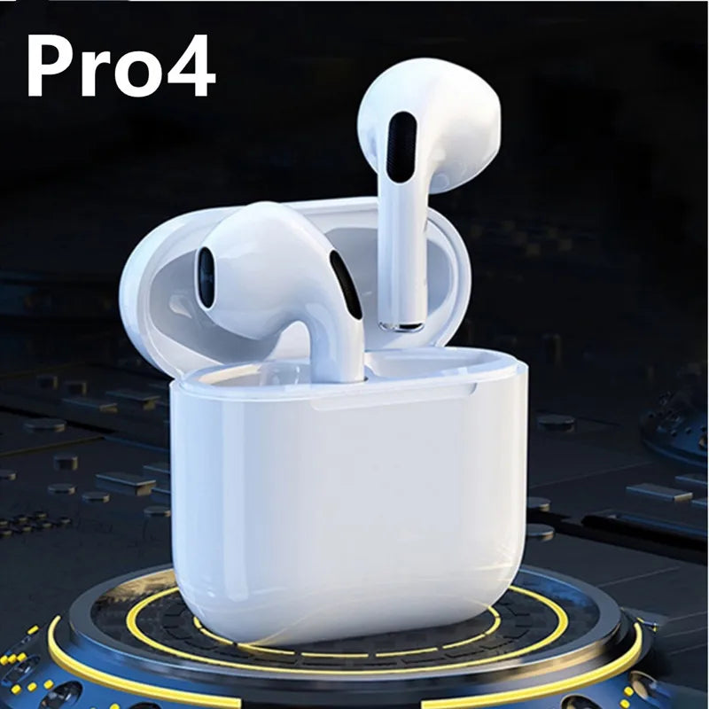 Pro 4 TWS Wireless Headphones Earphone Bluetooth-Compatible 5.3 Waterproof Headset with Mic for Xiaomi Iphone Pro4 Earbuds