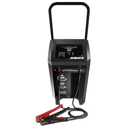 Automotive 12 Volt 150 Amp Fully Automatic Wheeled Battery Charger and Engine Starter with 20 Amp Boost