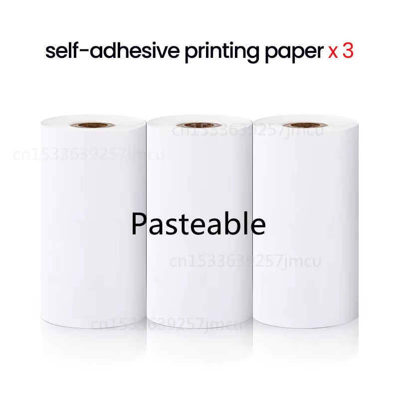 Mini Printer Thermal Printer Inkless Bluetooth Wireless Portable Pocket Self-Adhesive Label Printer for Sticker Lable Maker