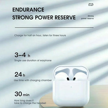 Pro 4 TWS Wireless Headphones Earphone Bluetooth-Compatible 5.3 Waterproof Headset with Mic for Xiaomi Iphone Pro4 Earbuds